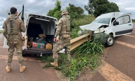 Após mais uma tentativa de fuga, PRF apreende 200 kg de maconha em Cascavel;Vídeo.