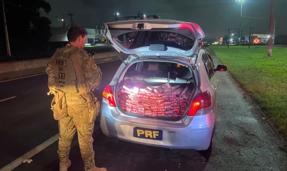 Após mais uma tentativa de fuga, PRF apreende 221 kg de maconha em Cascavel
