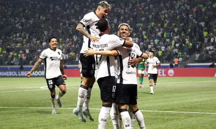 Botafogo segura empate com Palmeiras e avança na Copa Libertadores.