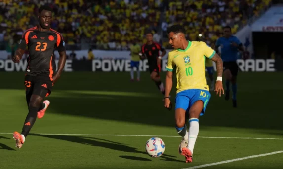 Brasil não passa de empate com a Colômbia e fica em segundo no Grupo D.