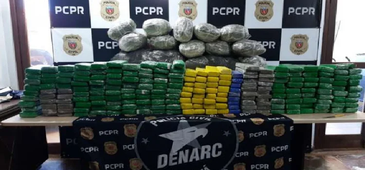CASCAVEL: Denarc apreende 193 kg de maconha