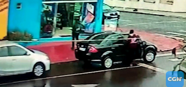 CASCAVEL: Veja movimentação de assaltantes que balearam lojista em Cascavel.
