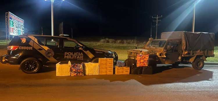 CONTRABANDO: Choque apreende mais de R$ 100 mil em mercadorias na BR 277 em Cascavel.