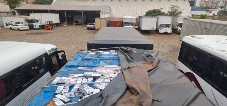 CONTRABANDO: PF apreende 400 mil maços de cigarros na PR 323 no Paraná.