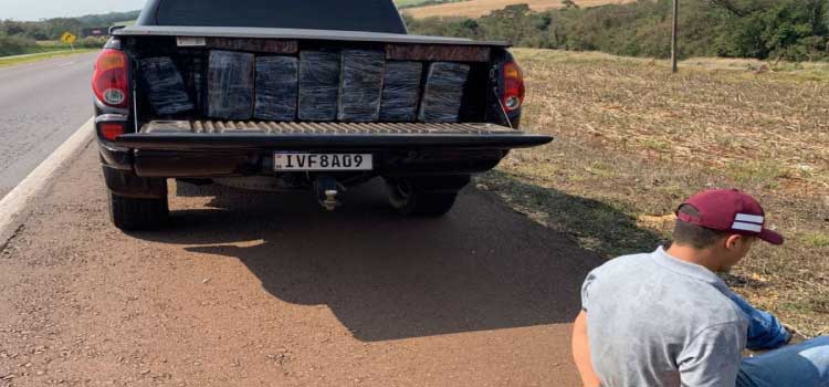 DESCAMINHO: PRF apreende cerca de 500kg de maconha em abordagem na BR-467.