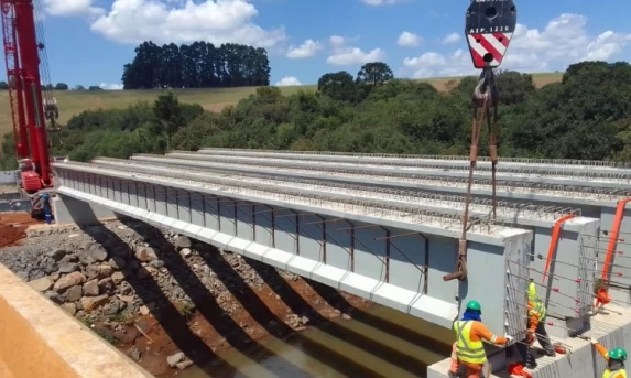 Duplicação da PRC-466 em Guarapuava avança com nova ponte e pista de concreto