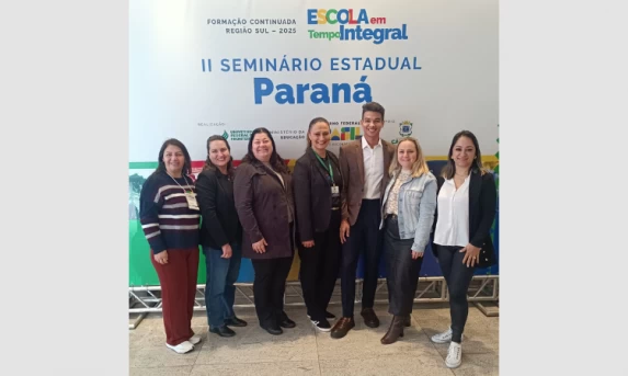 Educação de Guaraniaçu participa de seminário estadual sobre Escola em Tempo Integral