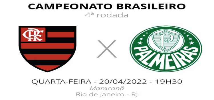 ESPORTES: Flamengo x Palmeiras: veja onde assistir, escalações, desfalques e arbitragem.