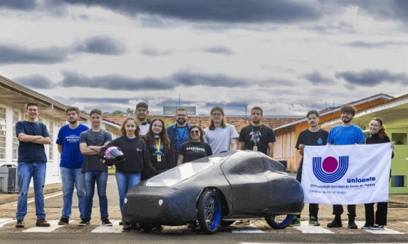 Estudantes da Unioeste levam carro movido a hidrogênio para a Shell Eco-marathon 2024