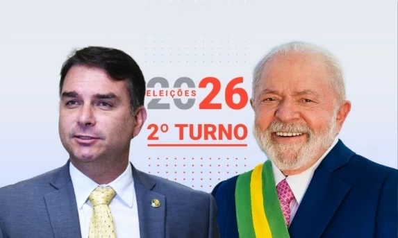 Flávio Bolsonaro e Lula disputarão segundo turno da eleição presidencial