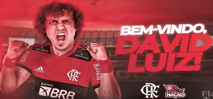 FUTEBOL: Flamengo anuncia contratação do zagueiro David Luiz até dezembro de 2022.