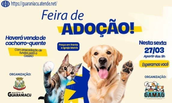 GAMAG promove Feira de Adoção de Animais em Guaraniaçu.