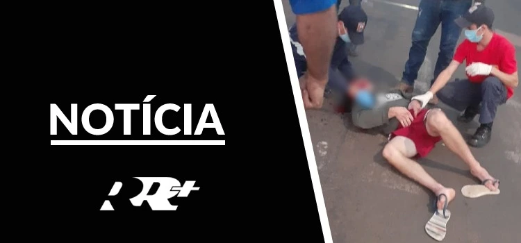 GUARANIAÇU - Acidente entre ciclistas provoca traumatismo de face em uma das vítimas