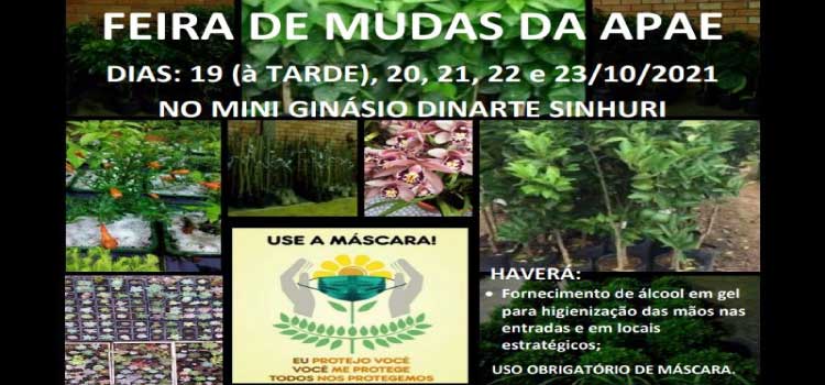 GUARANIAÇU: Apae realiza sua tradicional Feira de Mudas no Mini Ginásio de Esportes