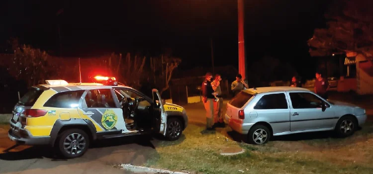 GUARANIAÇU: Perseguição policial acaba com dois menores detidos.