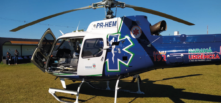 GUARANIAÇU: Serviço aero médico do CONSAMU esteve no município, porém, paciente não precisou ser transferida para Cascavel