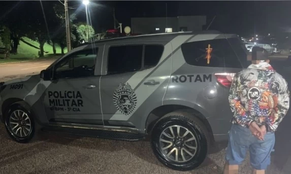 Homem com mandado de prisão em aberto é localizado e preso pela ROTAM em Ibema