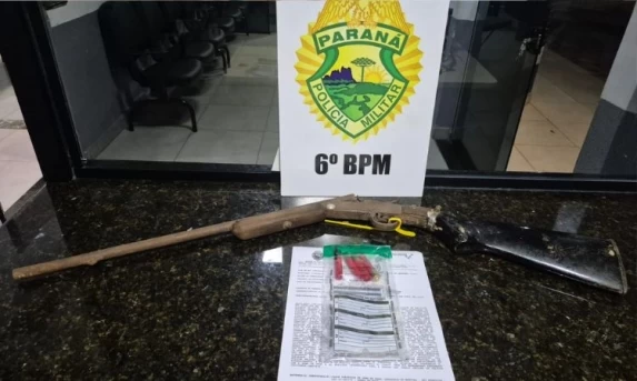 Homem de 60 anos é preso por posse irregular de arma de fogo na zona rural de Três Barras do Paraná