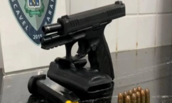 Homem é detido com pistola 9mm em posto de combustíveis na Rua Fortaleza