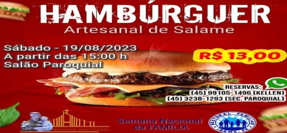 IBEMA: A Paróquia de Santo Antônio convida a todos para participar de evento em comemoração à Semana Nacional da Família.