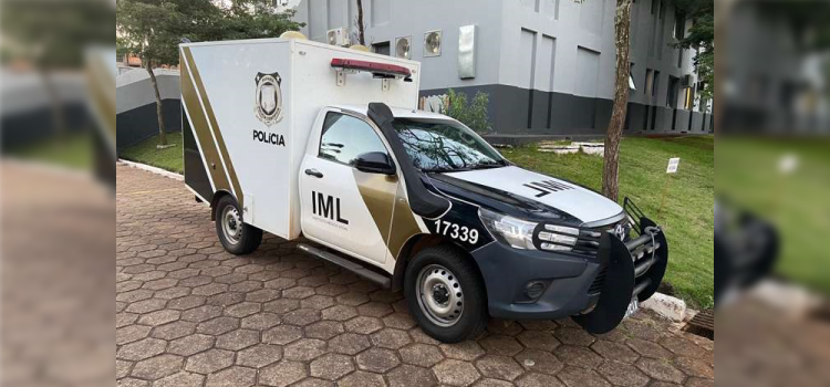 IBEMA: IML de Cascavel é encaminhado para recolher corpo de vítima de possível homicídio.