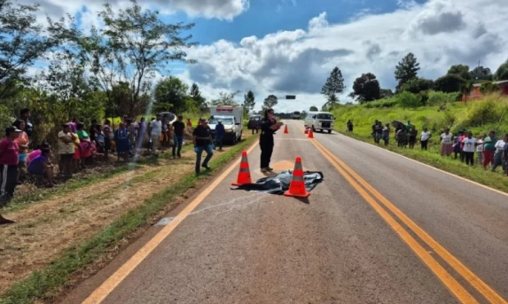 Indígena morre atropelado na PR-473 em Nova Laranjeiras; motorista foge do local