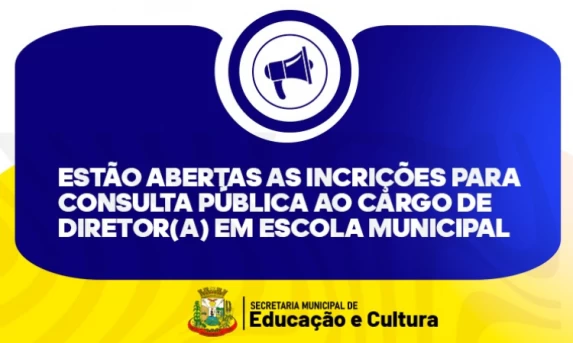 Guaraniaçu: Inscrições abertas para consulta pública ao cargo de diretor(a) escolar municipal. – Triênio 2026/2028