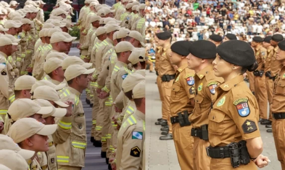 Inscrições para concursos da PM e Corpo de Bombeiros do Paraná estão abertas