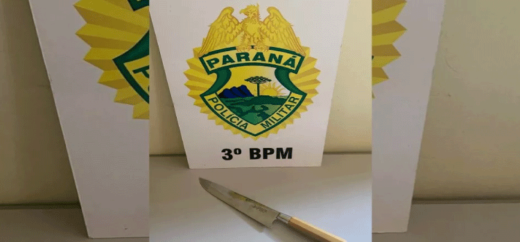 Mulher golpeia ex-marido com faca e é presa em São João.