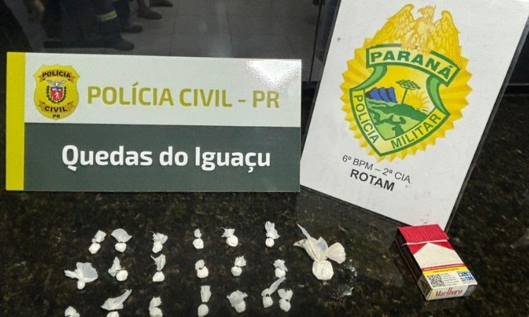 Operação conjunta entre ROTAM e Polícia Civil desmantela ponto de tráfico em Quedas do Iguaçu