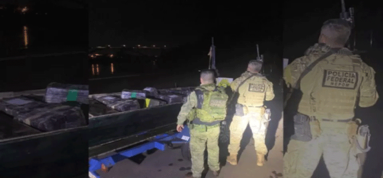 PARANÁ: Barco é apreendido com 742 kg de maconha em Foz do Iguaçu.