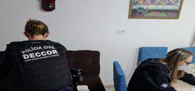 PARANÁ: PCPR e MPPR cumprem mandados de busca e apreensão contra servidor de Faxinal.
