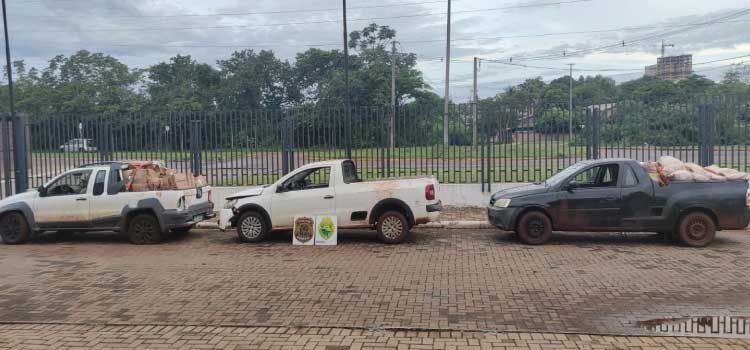 SEGURANÇA PÚBLICA: BPFron e PF apreendem carga de R$ 400 mil de agrotóxicos e cigarros paraguaios.