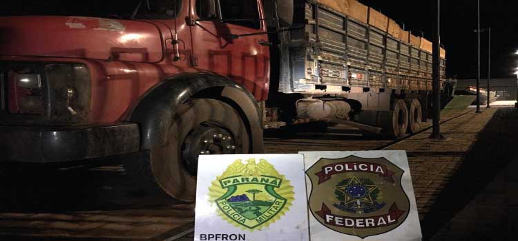 SEGURANÇA PÚBLICA: BPFRON e PF apreendem veículos carregados com cigarros contrabandeados, em Terra Roxa