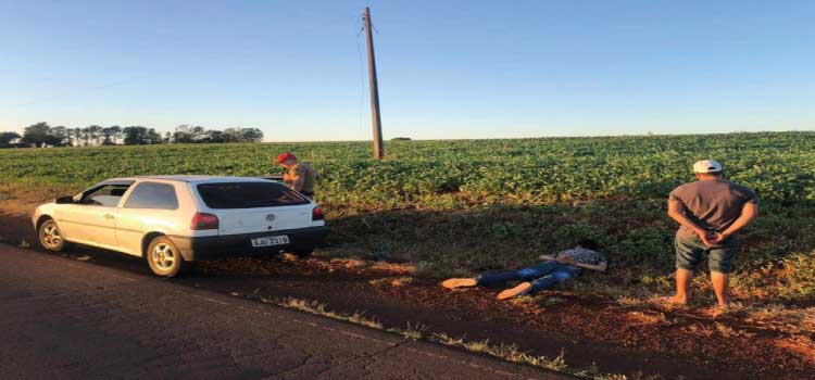 SEGURANÇA PÚBLICA: Gol com placas de Toledo é apreendido com mais de 235 Kg de maconha; dois são presos.