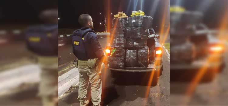 SEGURANÇA PÚBLICA: Veículo é apreendido com 300 quilos de maconha em Santa Terezinha de Itaipu.