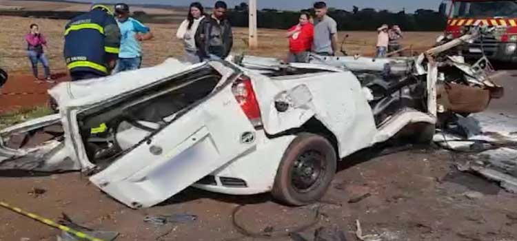 TRÂNSITO: Jovem morre em forte batida na BR 163 no oeste do Paraná.