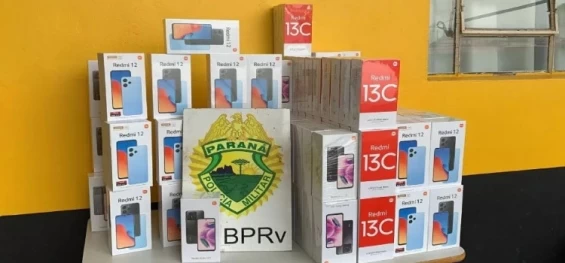 Veículos com contrabando são apreendidos na PR 586 em Santa Tereza do Oeste.